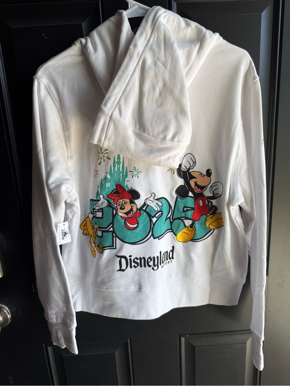 NWT 2025 Disney Parks Disneyland Resort Zip-up Hoodie Mickey Mouse Size Medium